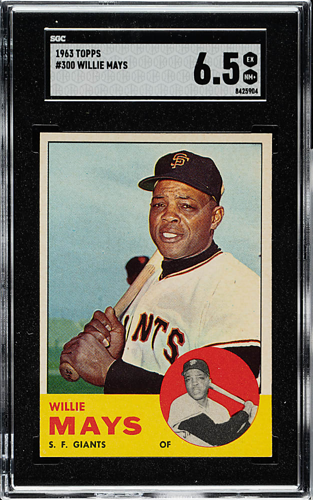 1963 Topps #300 Willie Mays SGC EX/MT+ 6.5