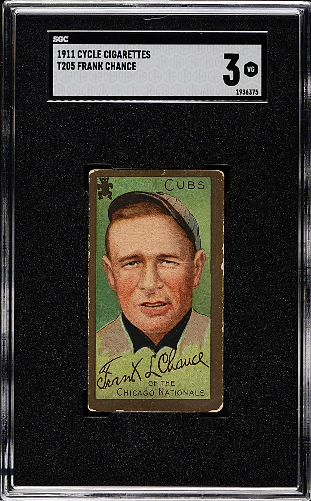 1911 T205 Gold Border Frank Chance SGC VG 3 - Cycle Back