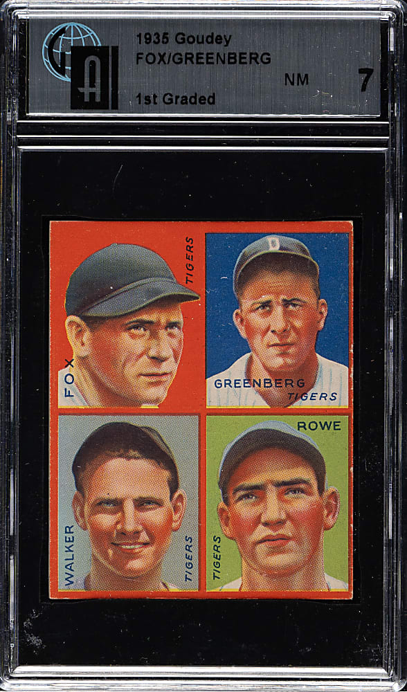 1935 R321 Goudey "4-in-1" Hank Greenberg GAI NM 7