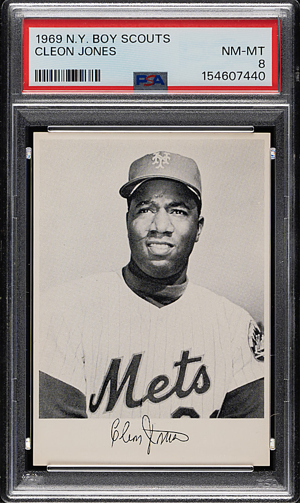 1969 N.Y. Boy Scouts Cleon Jones PSA NM-MT 8