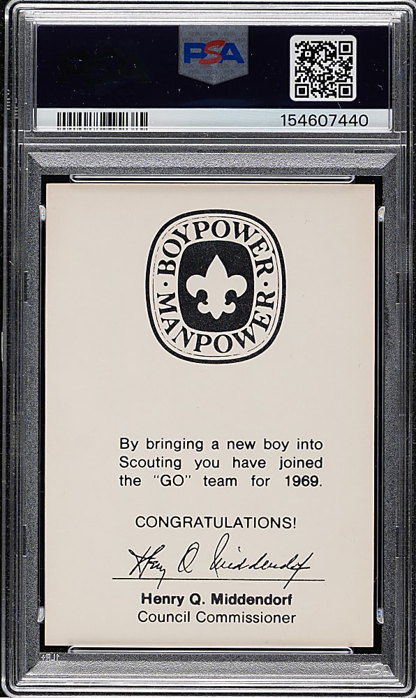 1969 N.Y. Boy Scouts Cleon Jones PSA NM-MT 8