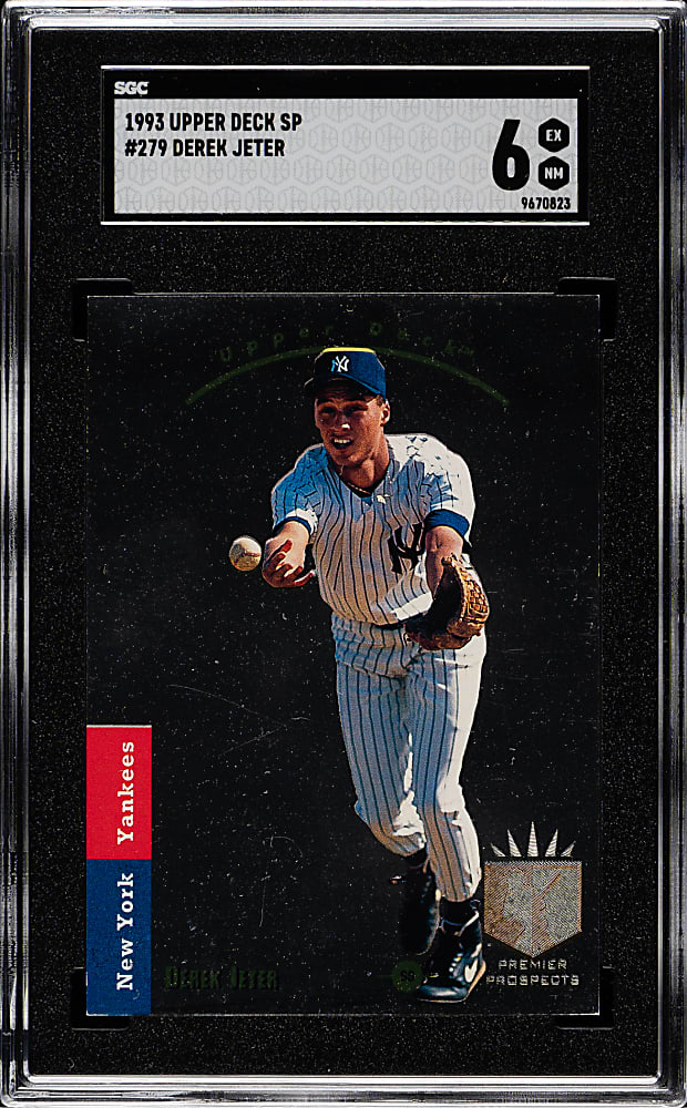 1993 Upper Deck SP Foil #279 Derek Jeter Rookie SGC EX/NM 6