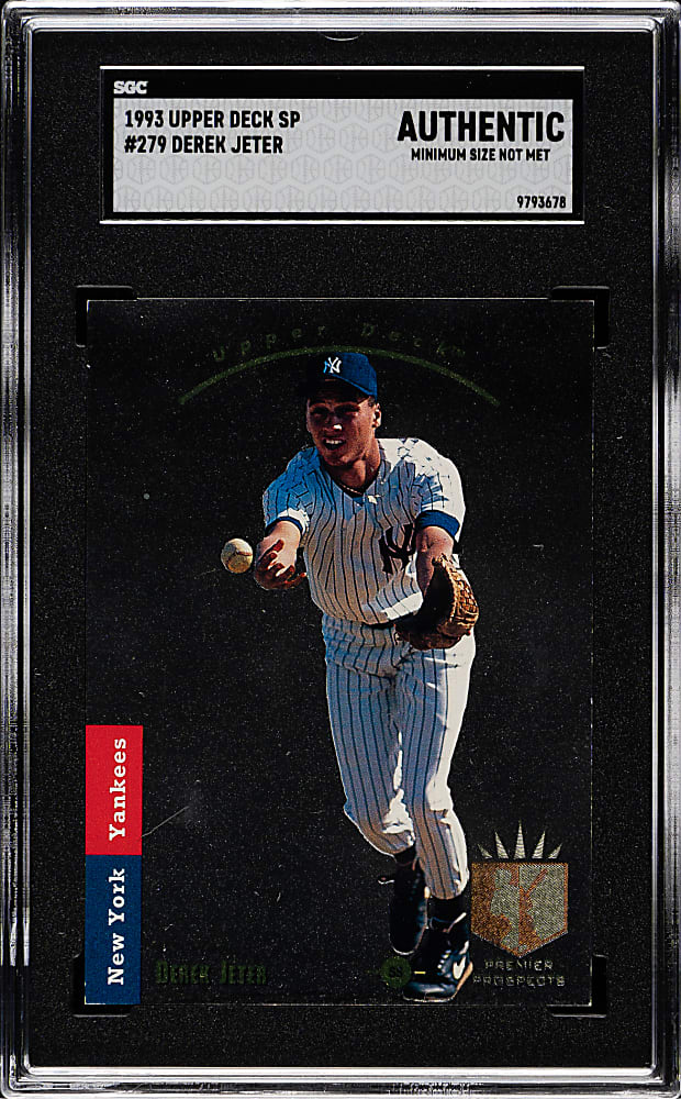 1993 Upper Deck SP Foil #279 Derek Jeter Rookie SGC Authentic