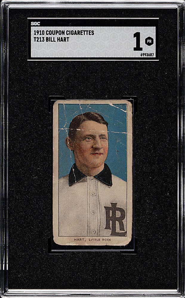 1910 T213 Coupon Cigarettes (Type 1) Bill Hart SGC POOR 1