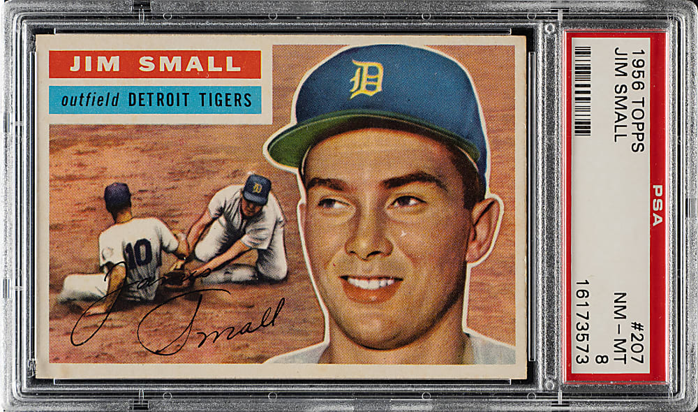 1956 Topps #207 Jim Small PSA NM-MT 8
