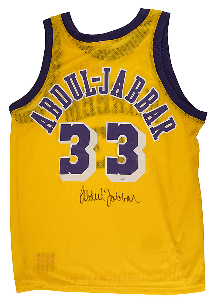 Kareem Abdul-Jabbar Twice Signed Jersey - JSA