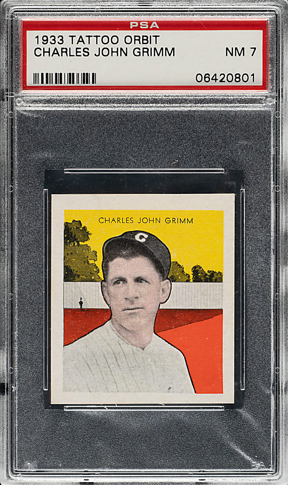 1933 R305 Tattoo Orbit Charles Grimm PSA NM 7