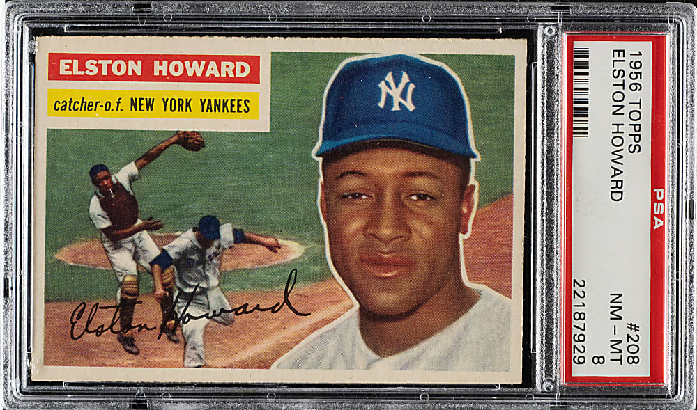 1956 Topps #208 Elston Howard PSA NM-MT 8