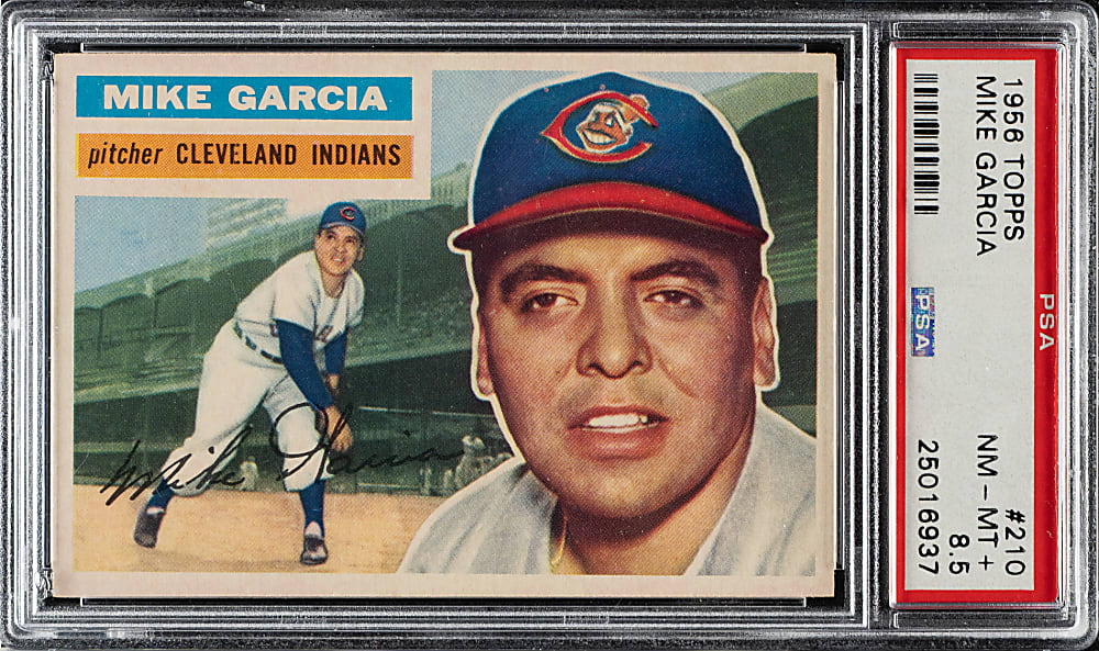 1956 Topps #210 Mike Garcia PSA NM-MT+ 8.5