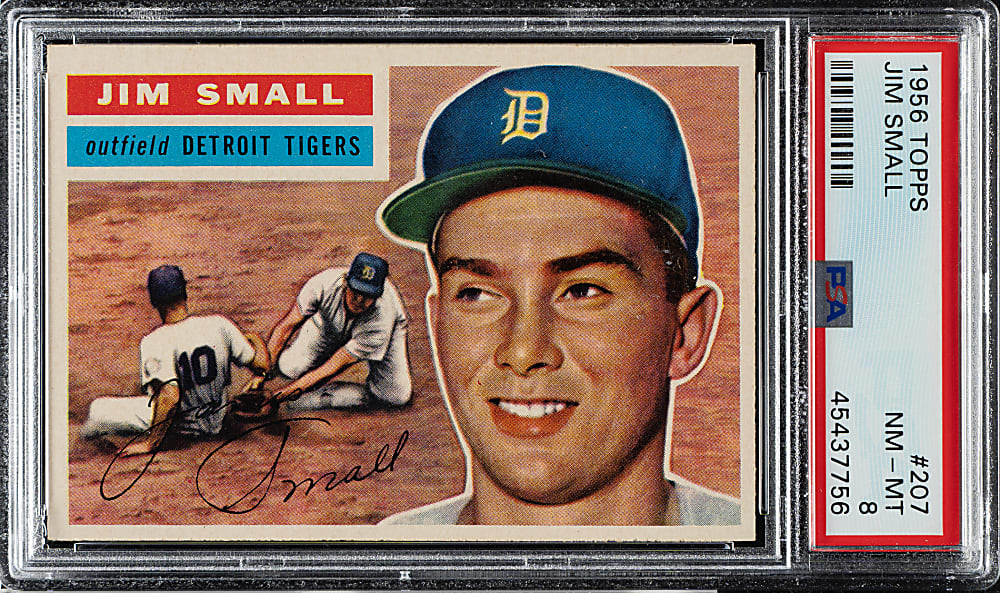 1956 Topps #207 Jim Small PSA NM-MT 8