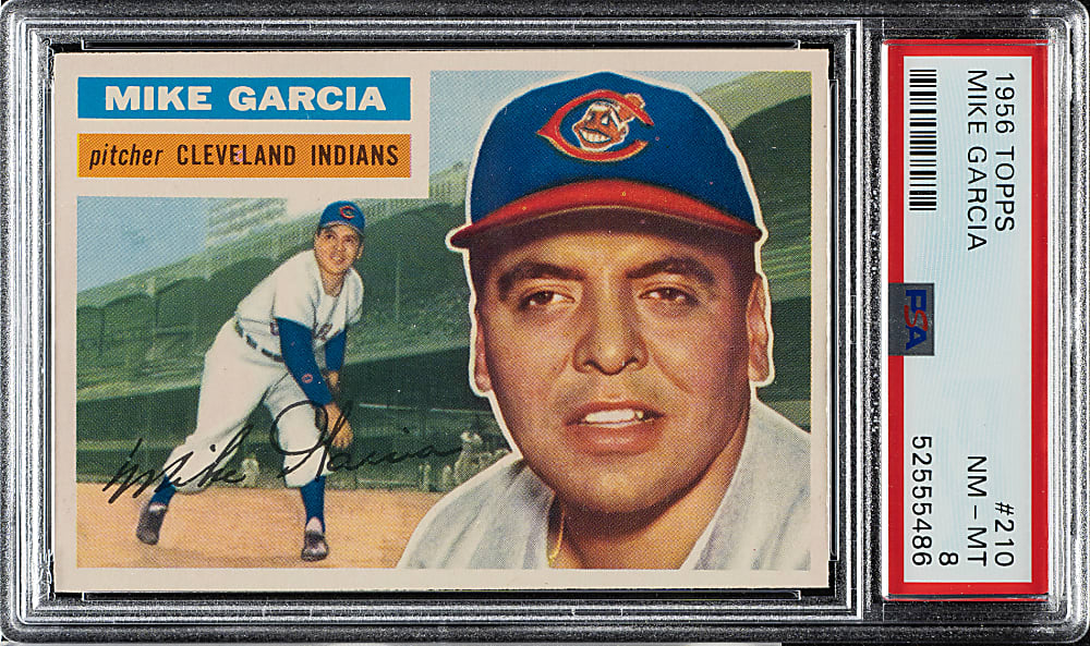 1956 Topps #210 Mike Garcia PSA NM-MT 8