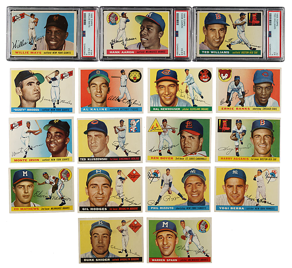 1955 Topps Near-Complete Set (205/206)