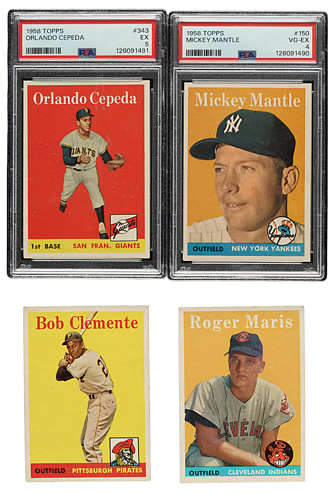 1958 Topps Complete Set (494) Plus 32 Yellow-Letter and Four Team Card Variations