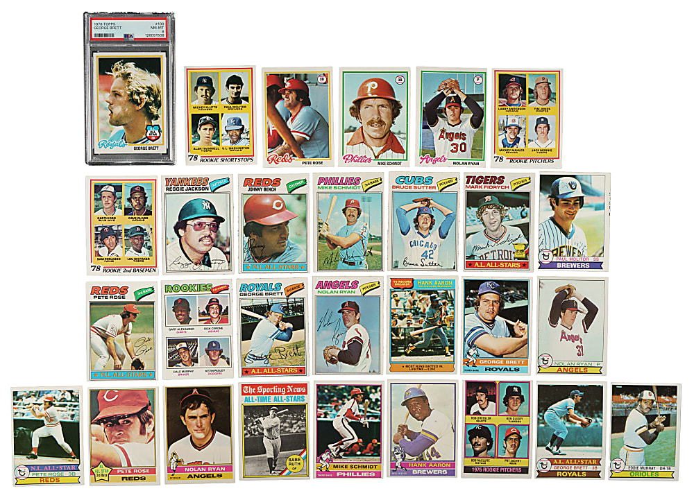 1976 to 1979 Topps Complete Set Collection (4 Sets, 2,816 Cards)