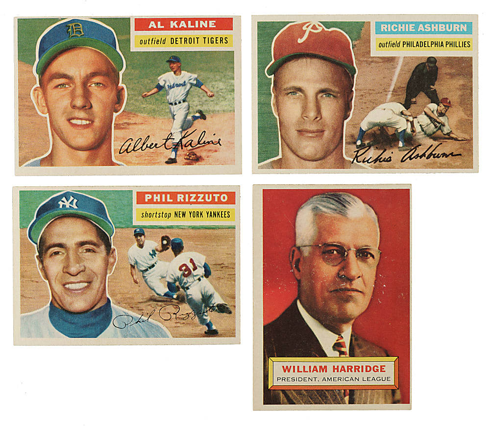 1956 Topps Partial Set (158/340) Including 23 PSA-Graded Cards