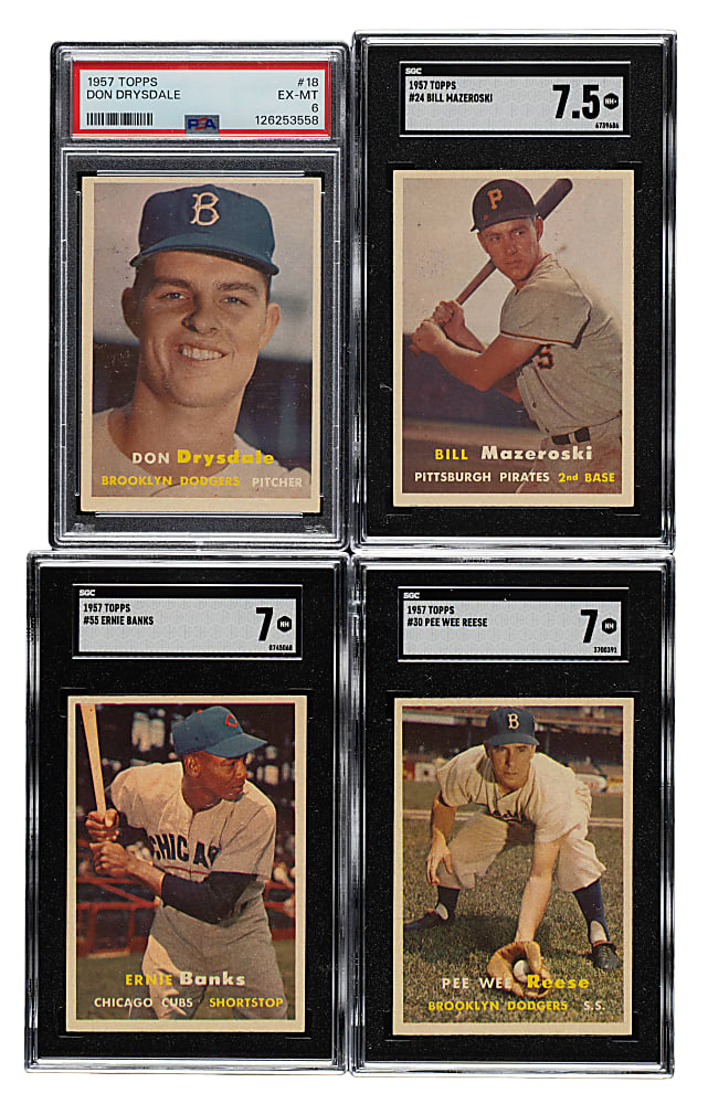 High-Grade 1957 and 1958 Topps Collection (167) Including 26 Hall of Famers