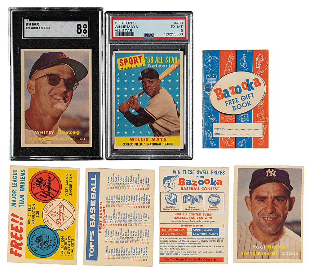 High-Grade 1957 and 1958 Topps Collection (167) Including 26 Hall of Famers