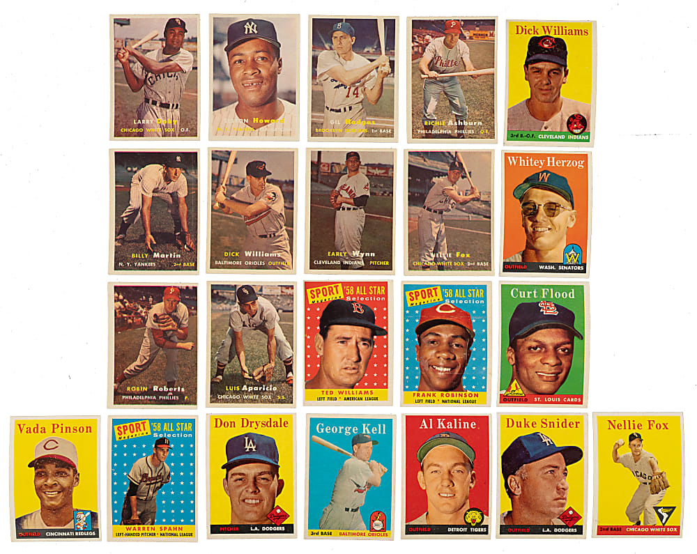 High-Grade 1957 and 1958 Topps Collection (167) Including 26 Hall of Famers