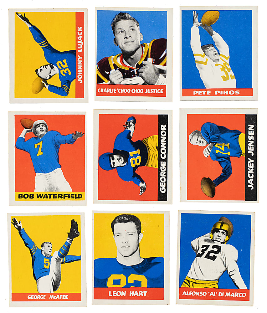 1948 Leaf Football Near-Complete Set (92/98) Including 11 PSA- and SGC-Graded Cards