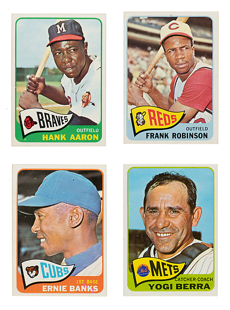 High-Grade 1965 Topps Near-Complete Set (597/598) Including 154 PSA- and SGC-Graded Cards