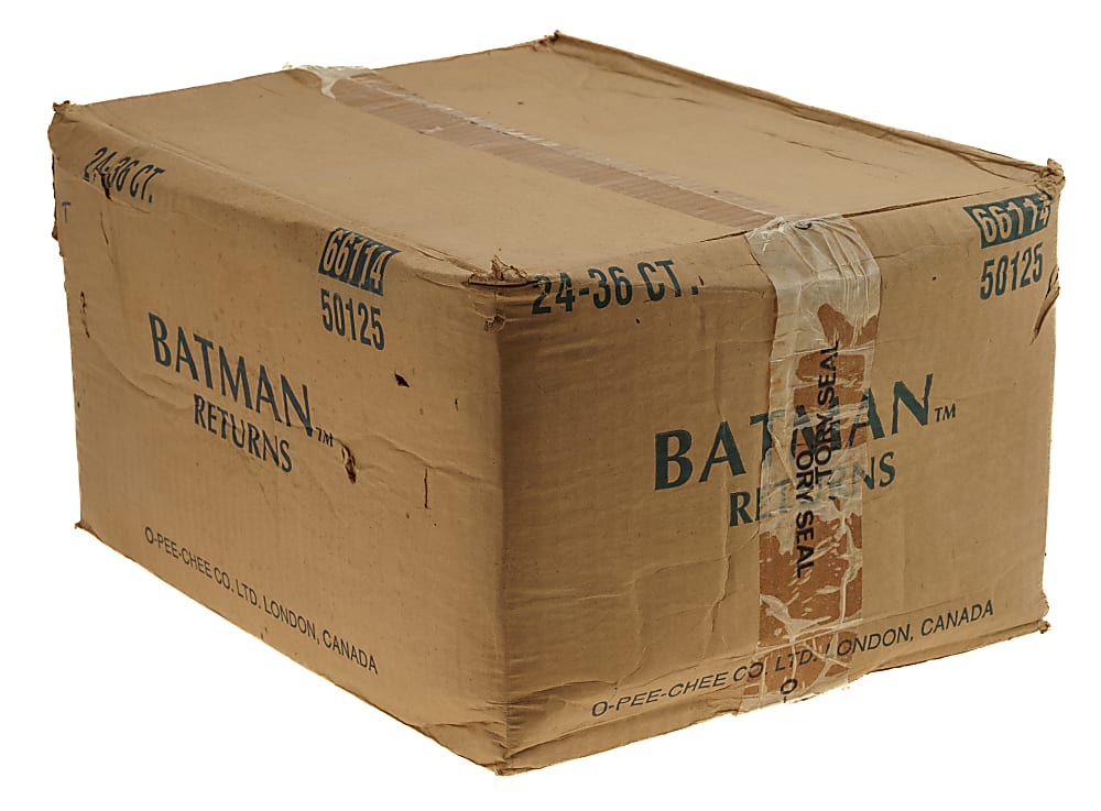 1992 O-Pee-Chee "Batman Returns" Factory-Sealed Unopened Wax Case (24 Boxes)