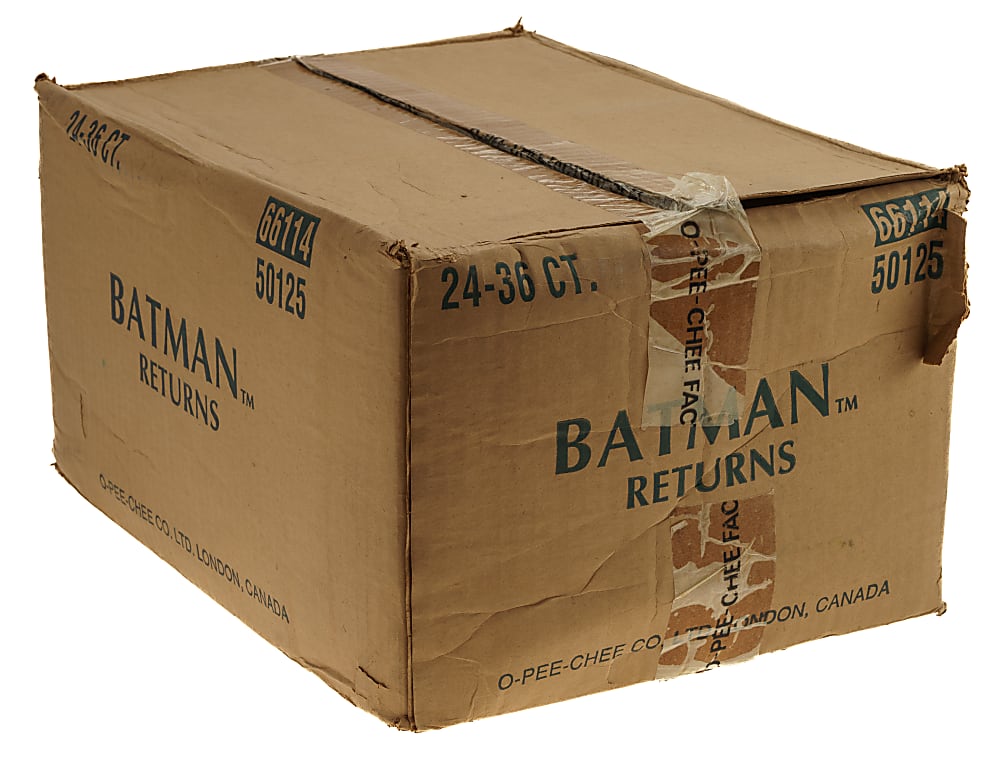 1992 O-Pee-Chee "Batman Returns" Factory-Sealed Unopened Wax Case (24 Boxes)