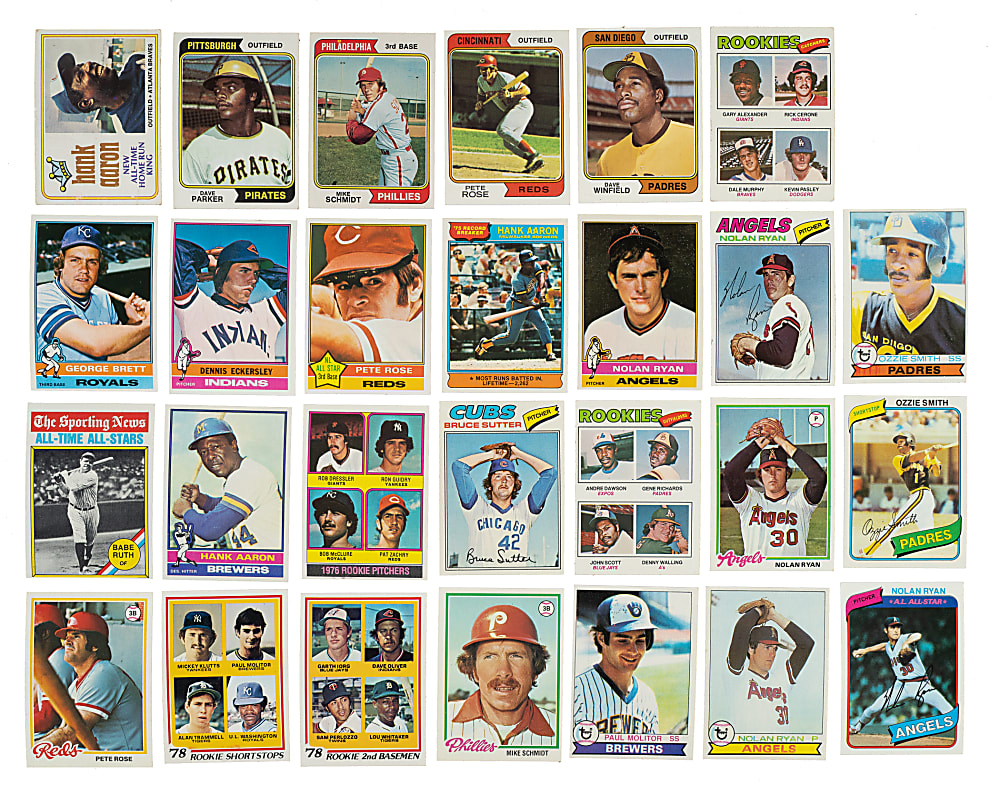 1974 to 1980 Topps Complete Set Collection (6 Sets, 4,202 Cards)