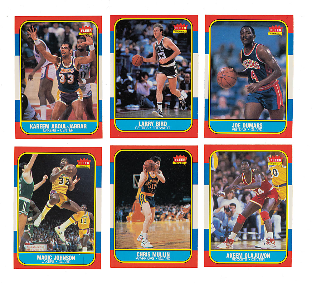 High-Grade 1986-1987 Fleer Basketball Near-Complete Set (105/132)