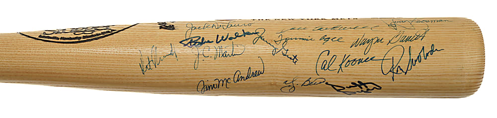 1969 New York Mets World Champions Team-Signed Reunion Bat with Berra, Ryan, and Seaver - JSA