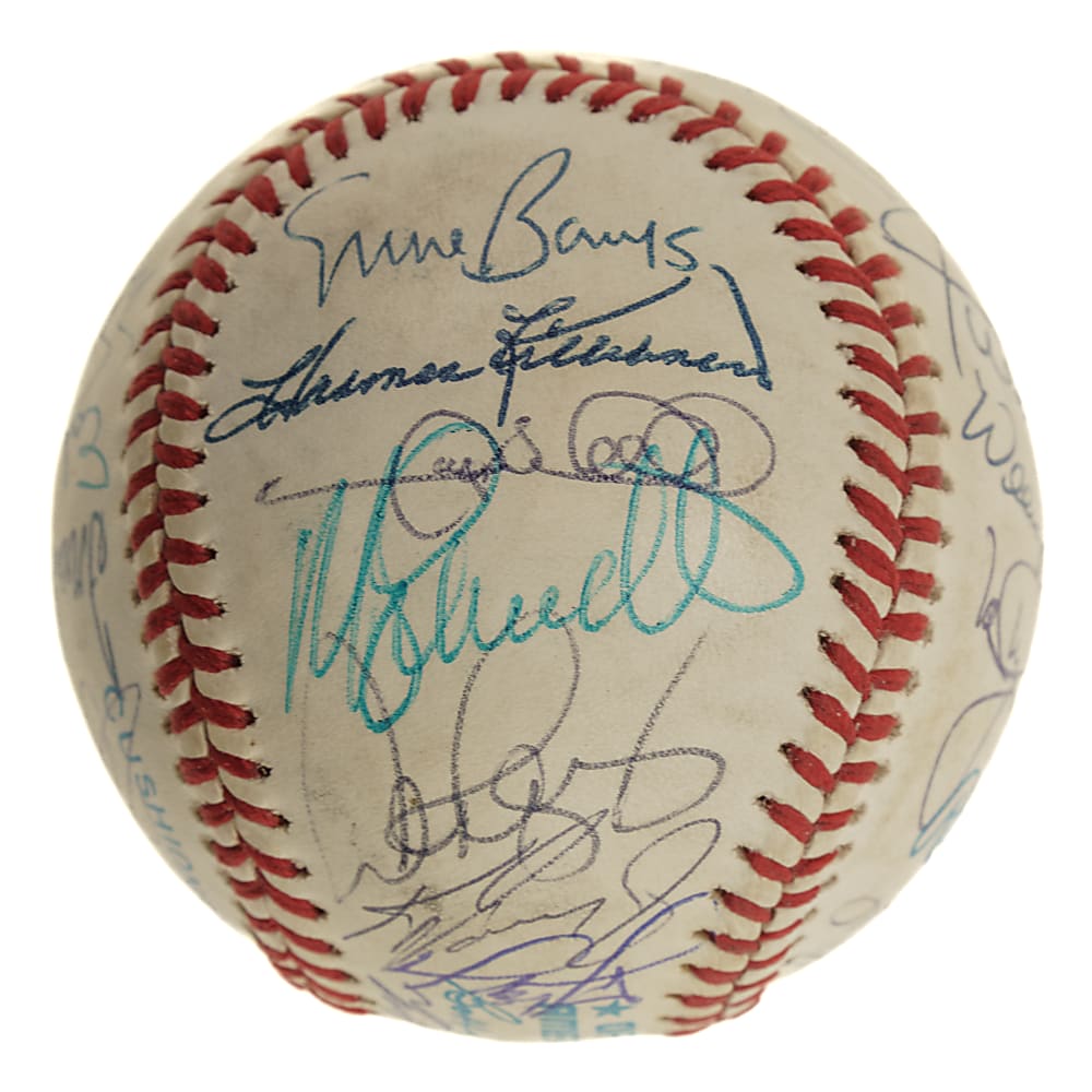 500 Home Run Club Signed Baseball with 20 Signatures Including Ted Williams and Mickey Mantle - JSA and Beckett