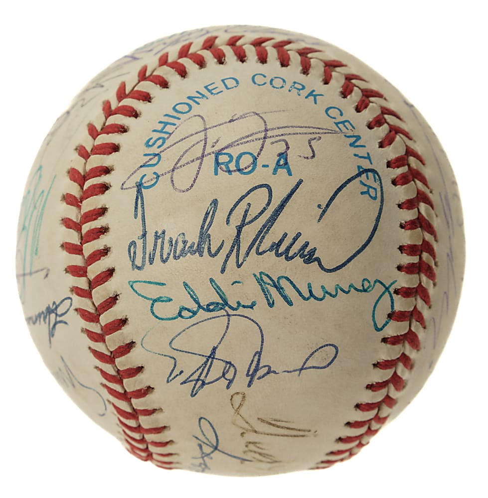 500 Home Run Club Signed Baseball with 20 Signatures Including Ted Williams and Mickey Mantle - JSA and Beckett
