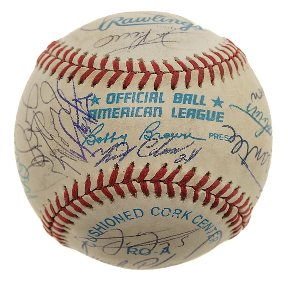 500 Home Run Club Signed Baseball with 20 Signatures Including Ted Williams and Mickey Mantle - JSA and Beckett
