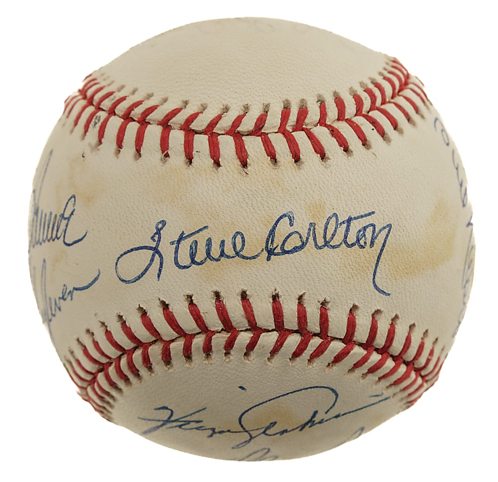 3,000 Strikeout Club Signed Baseball with Tom Seaver, Nolan Ryan, and Steve Carlton - JSA