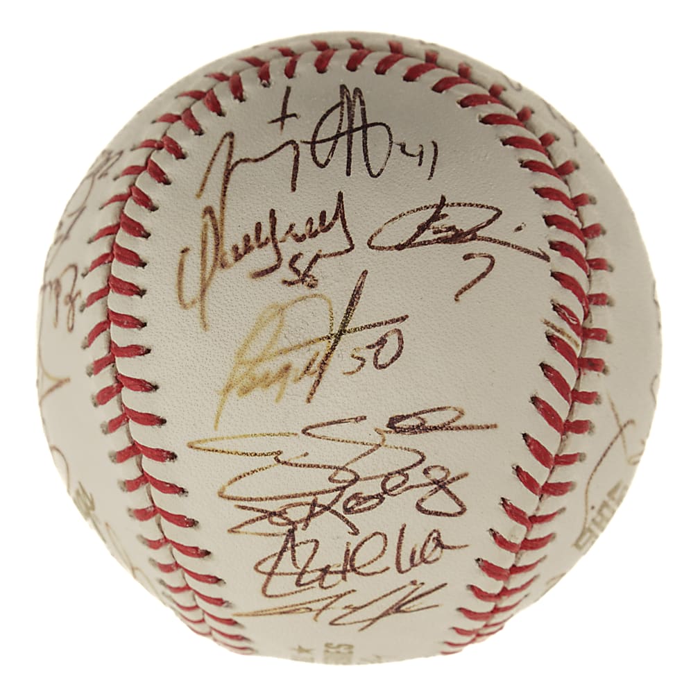 2007 Colorado Rockies National League Champions Team-Signed Baseball with Todd Helton - JSA