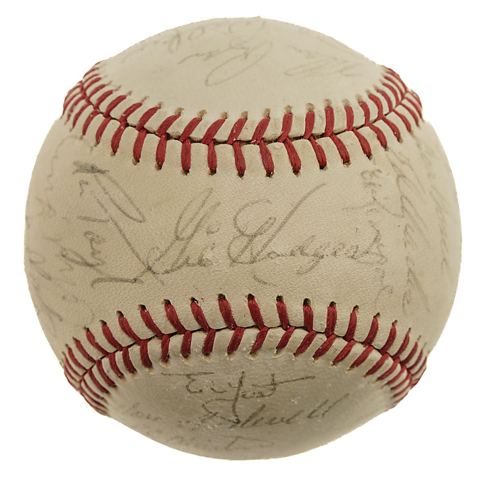 1968 New York Mets Team-Signed Baseball with Ryan, Hodges, Seaver, and Berra - JSA