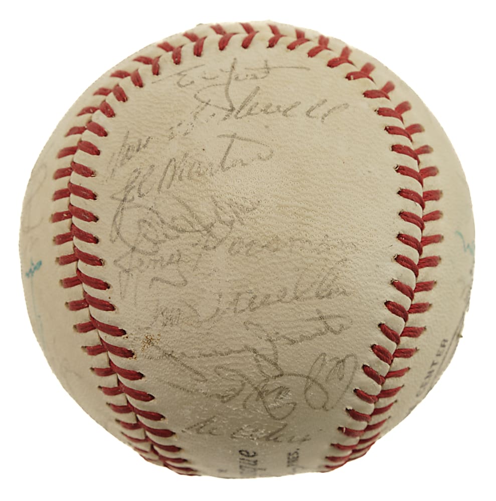 1968 New York Mets Team-Signed Baseball with Ryan, Hodges, Seaver, and Berra - JSA