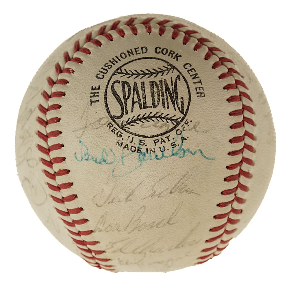 1968 New York Mets Team-Signed Baseball with Ryan, Hodges, Seaver, and Berra - JSA