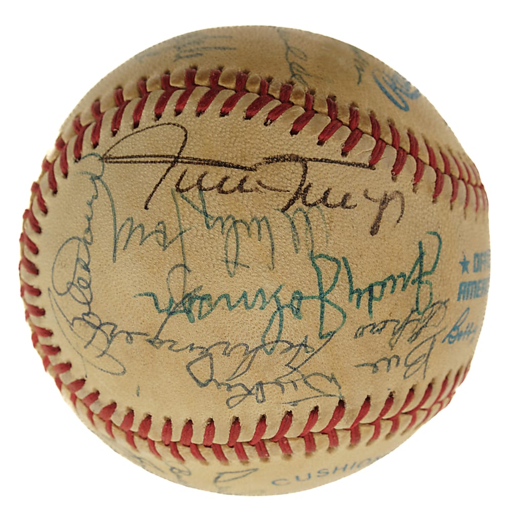 Hall of Fame Multi-Signed Baseball with Willie Mays, Judy Johnson, and Don Drysdale - JSA