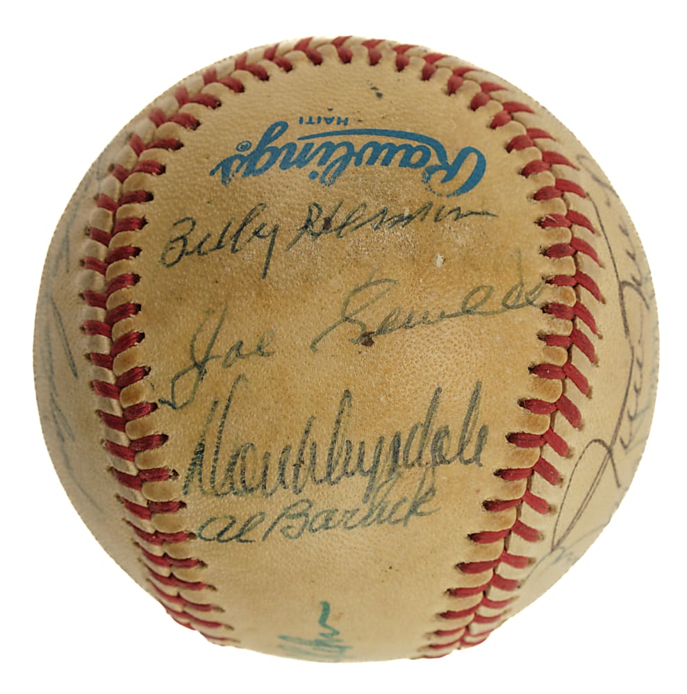 Hall of Fame Multi-Signed Baseball with Willie Mays, Judy Johnson, and Don Drysdale - JSA