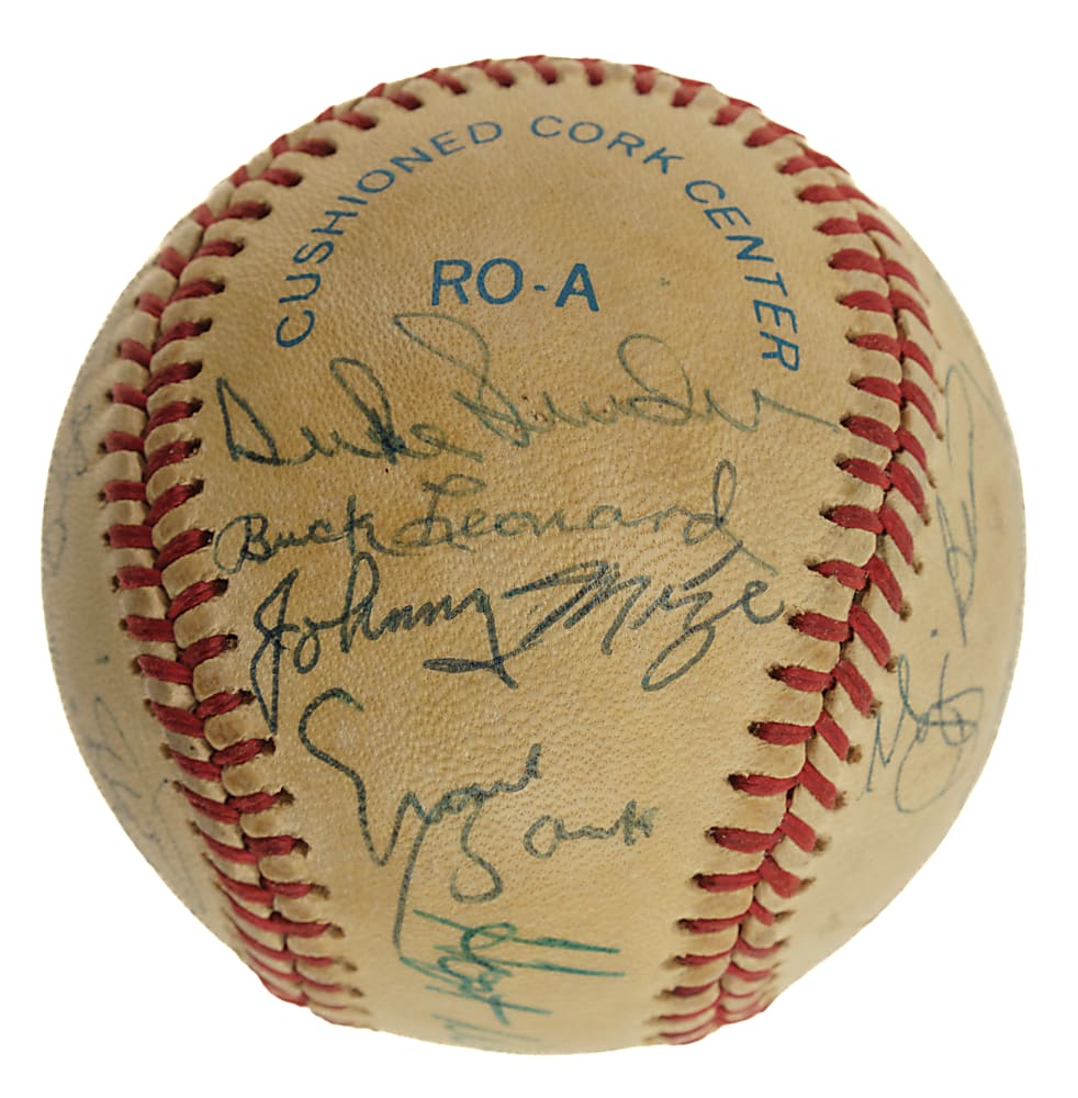 Hall of Fame Multi-Signed Baseball with Willie Mays, Judy Johnson, and Don Drysdale - JSA