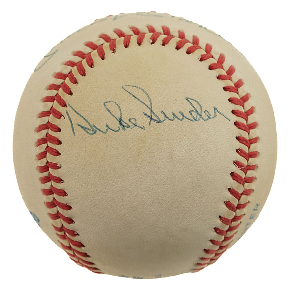 Mickey Mantle, Willie Mays, and Duke Snider Signed Baseball - JSA