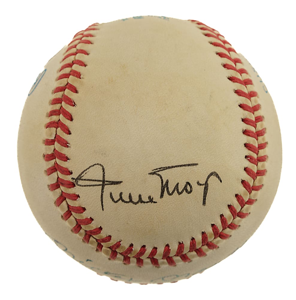 Mickey Mantle, Willie Mays, and Duke Snider Signed Baseball - JSA