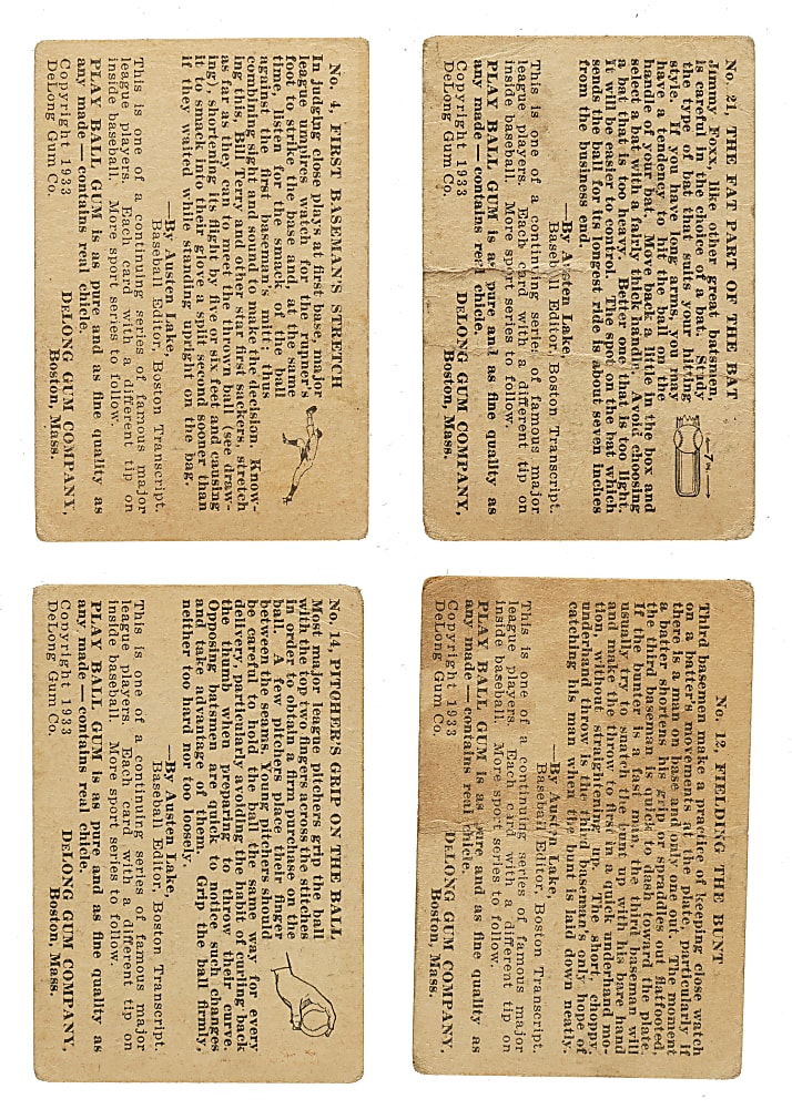 1933 R333 DeLong Gum Near-Complete Set (19/24)