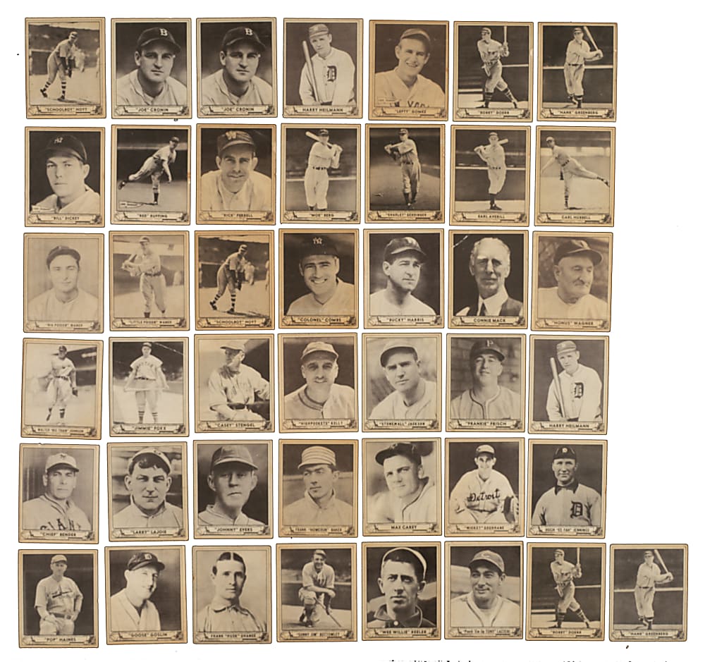 1940 R335 Play Ball Partial Set (175/240) Including Ted Williams and Joe DiMaggio