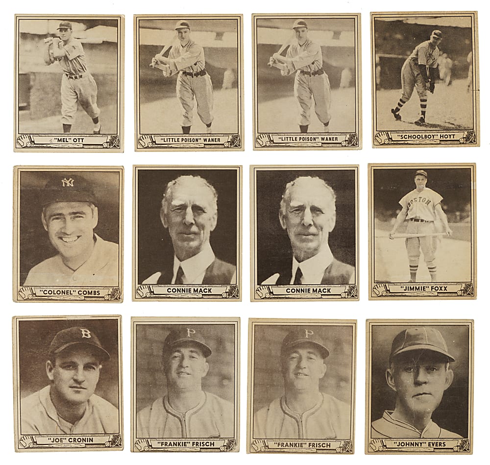 1940 R335 Play Ball Collection (110) Including 16 Hall of Famers