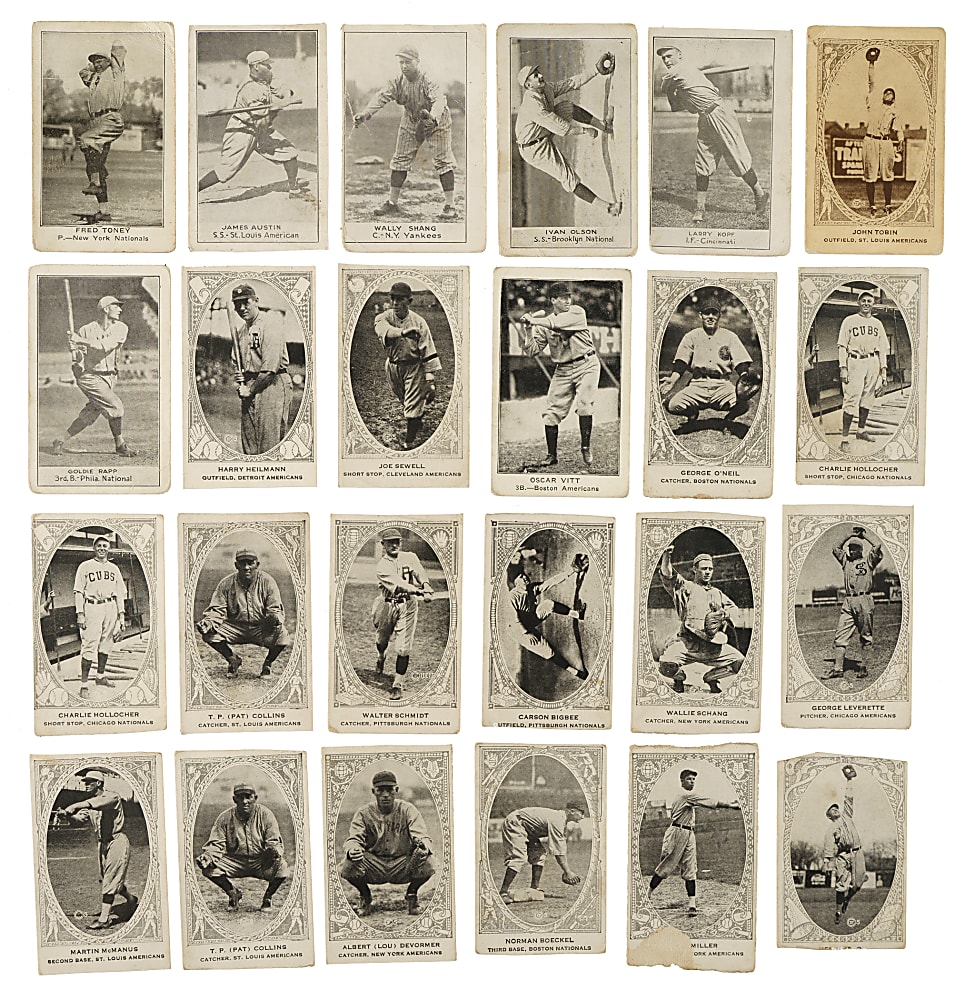 1920s Caramel and Strip-Card Collection (28) Including Schalk, Bancroft, and Wheat