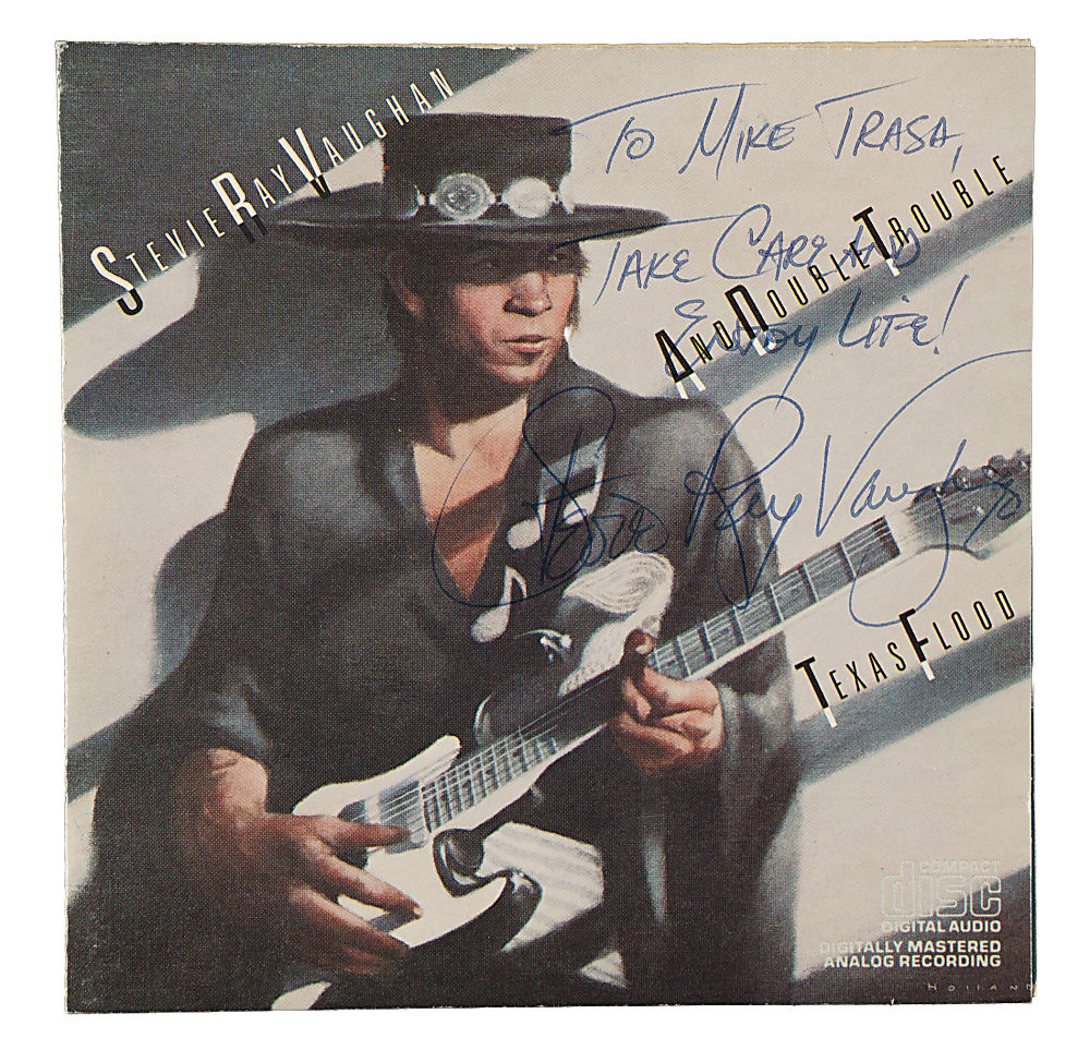 Stevie Ray Vaughan Signed CD Booklet - JSA