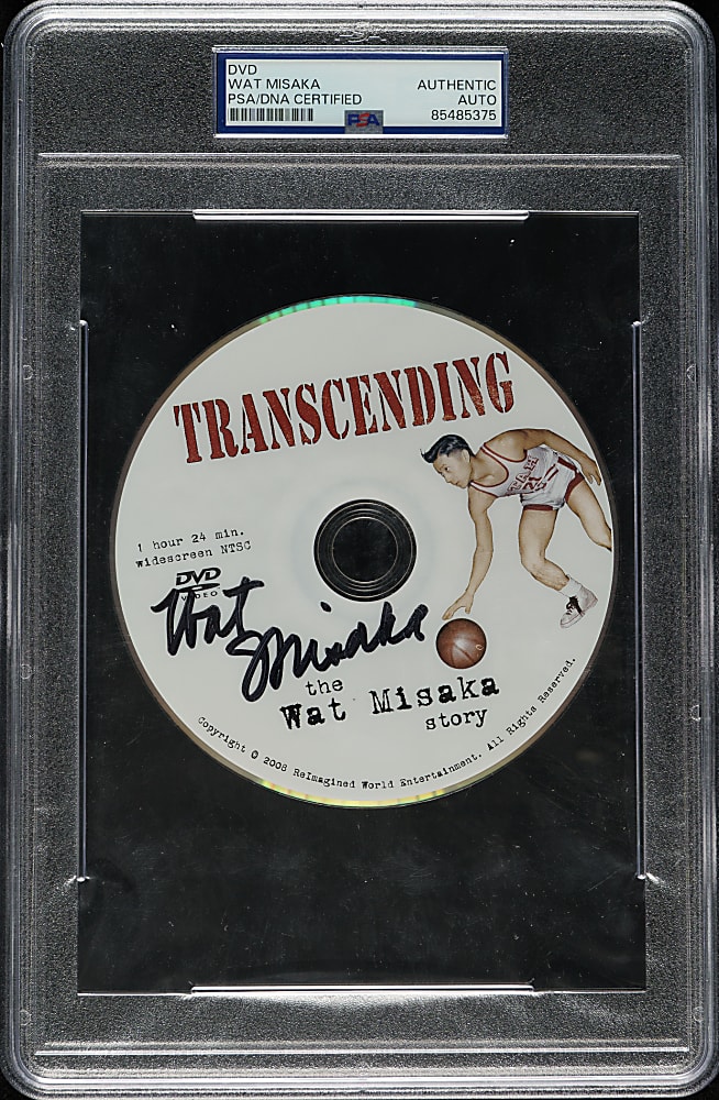 Wat Misaka Signed "Transcending: The Walt Misaka Story" DVD - PSA/DNA - First Asian NBA Player