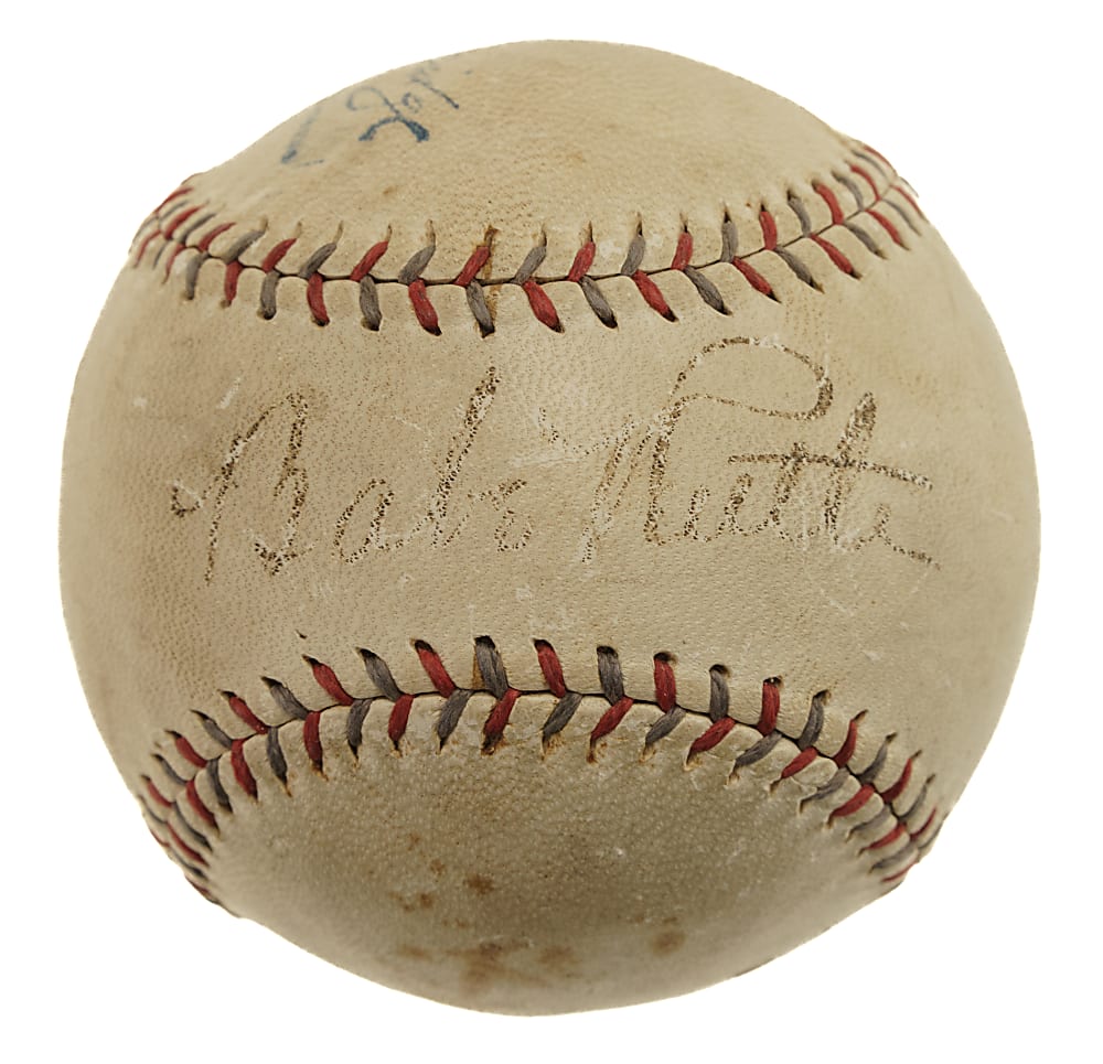 Babe Ruth Single-Signed Baseball - PSA/DNA