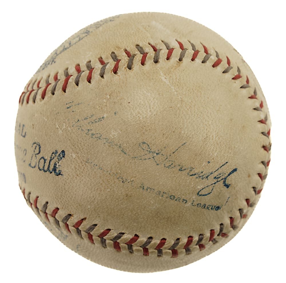 Babe Ruth Single-Signed Baseball - PSA/DNA